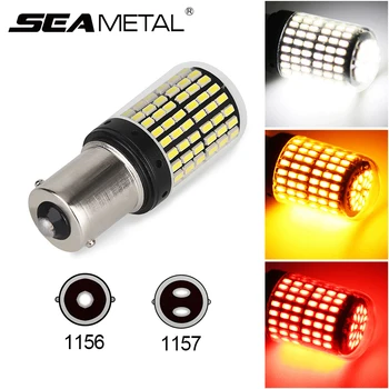 

Car 12V LED 3014 144 SMD BA15S 1156 BA15D 1157 Canbus Led Light Bulbs No Error Auto Brake Lamp Turn Signal Lamps Reverse Lights