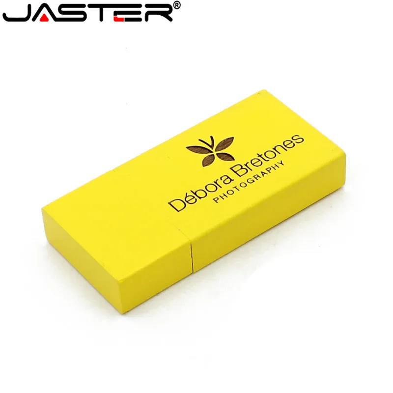 JASTER Новый Пользовательский логотип Деревянный Цветной с покрытием USB 2 0 флэш