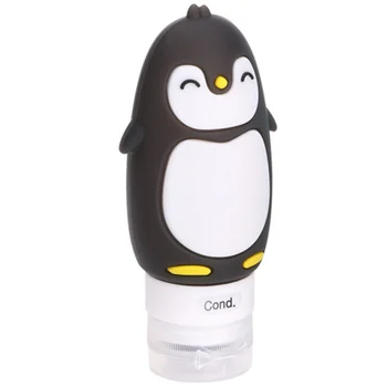 

4pcs Sub Packaging Bottles Penguin Shaped Cute Chic Empty Bottle Emulsion Bottles Storage Bottle for Daily Use Home Travel