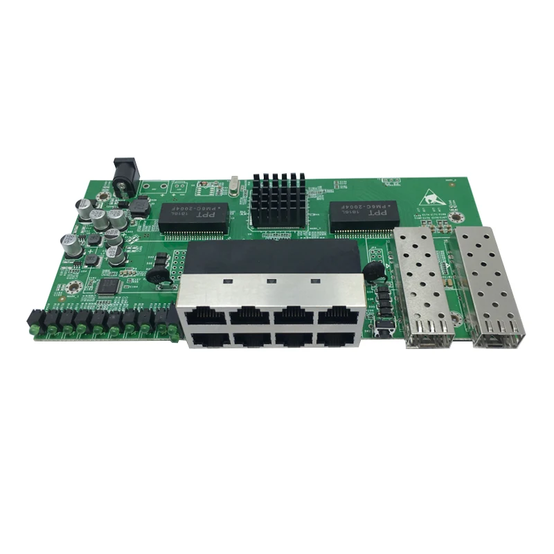 8 port 10 100 1000M reverse poe switch with 2 SFP with fiexed vlan including IP65 2