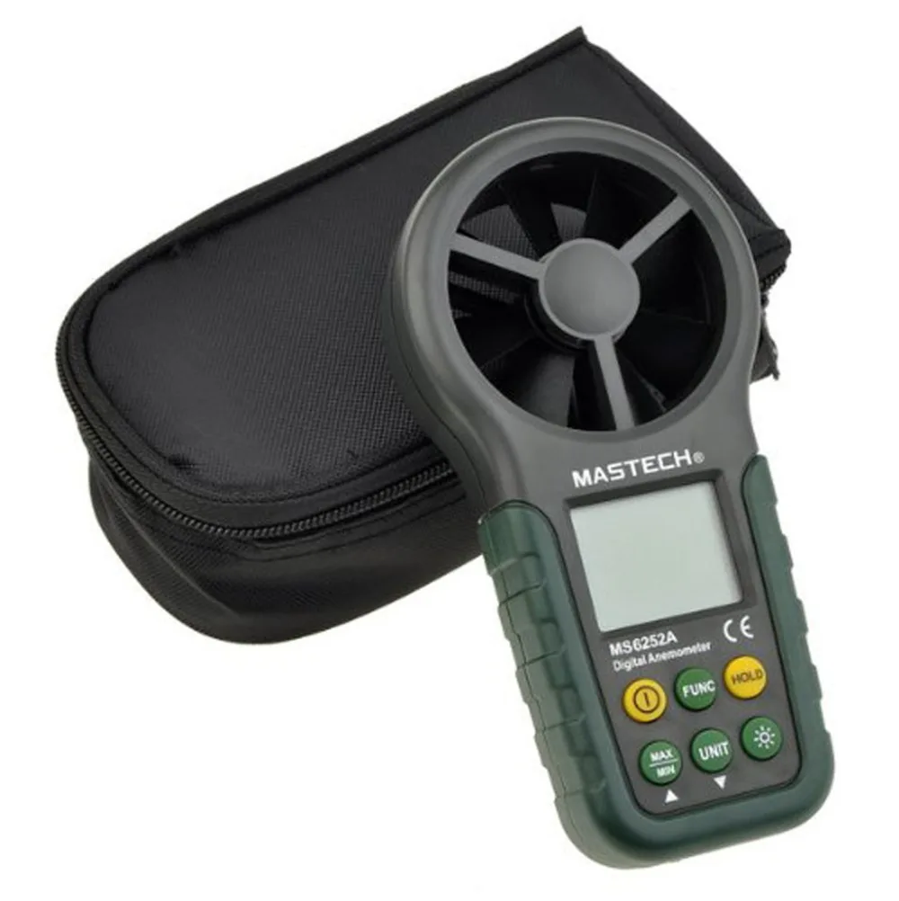 MASTECH MS6252A тестер скорости ветра Многофункциональный цифровой анемометр
