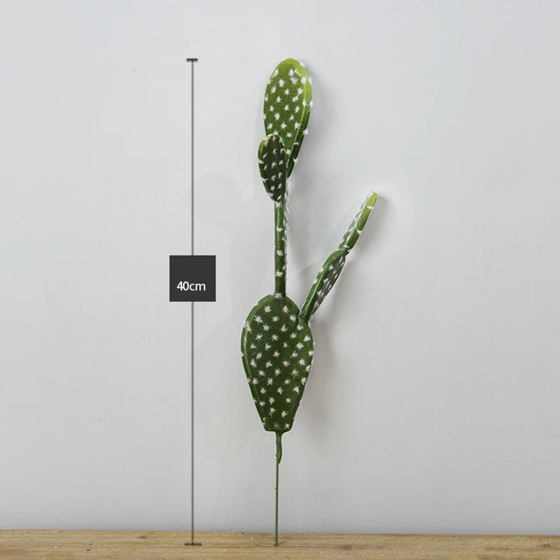 

Fake Tropical Cactus Artificial Green Potted Succulent Plant Home Garden Decor