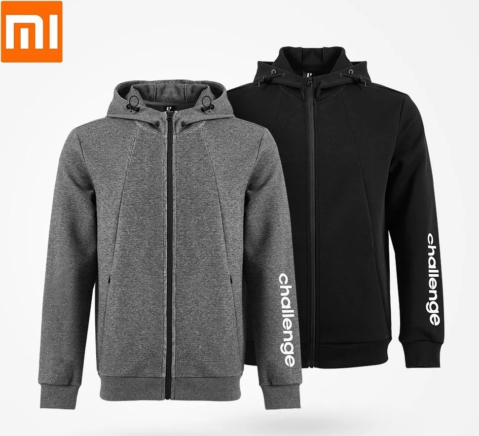 Мужской повседневный спортивный кардиган Xiaomi ULEEMARK хлопковый свитшот с капюшоном