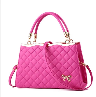 New Summer Female Bag For Ladies Phone Pocket Zipper Woman Handbags Flap Famous Brand Leather Women Shoulder Crossbody Bags - Цвет: hotpink-B