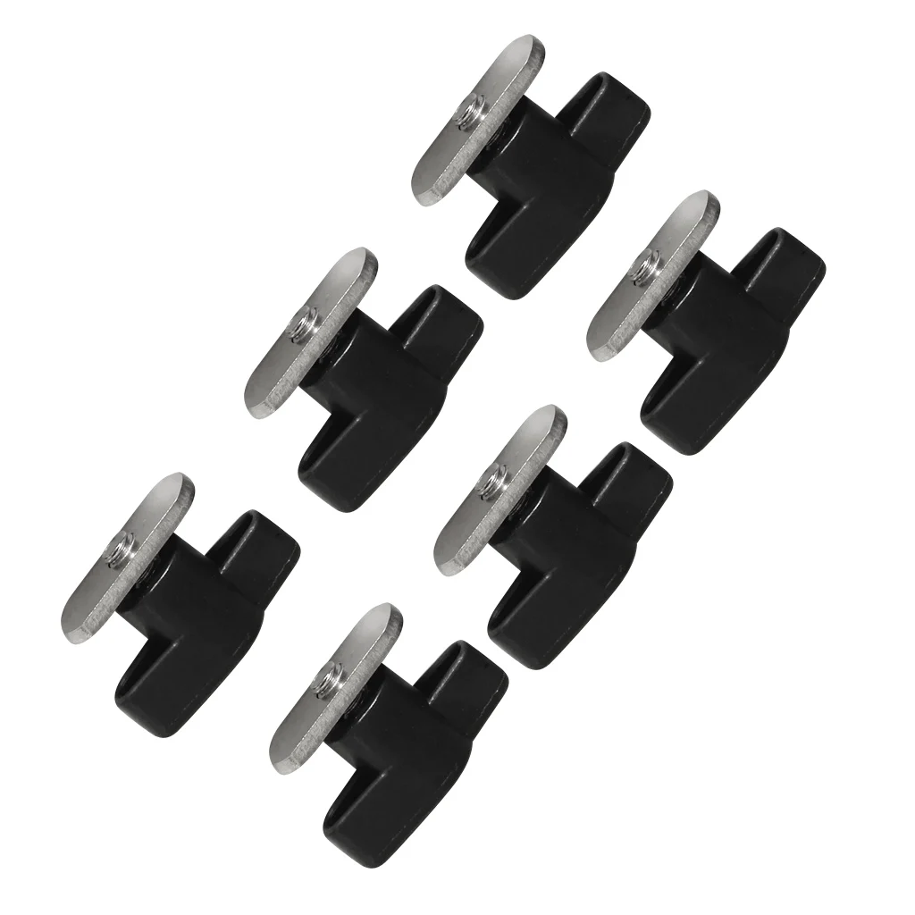  6 Pieces Stainless Steel Screws with Nuts for Kayak Track/ Rail Mounting