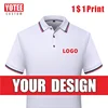 YOTEE Summer Cheap Short Sleeve Logo Custom Company Group Polo Shirt Logo Embroidered Top ► Photo 1/6