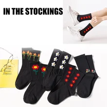 5 пар Женские повседневные носки до лодыжки спортивные хлопковые Дышащие носки с милым рисунком H66