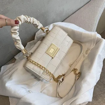 

INS Fashion Bags Female Summer 2020 New Style Korean-style Fashion Versatile Hand Square Sling Bag Chain Single-shoulder Crossbo