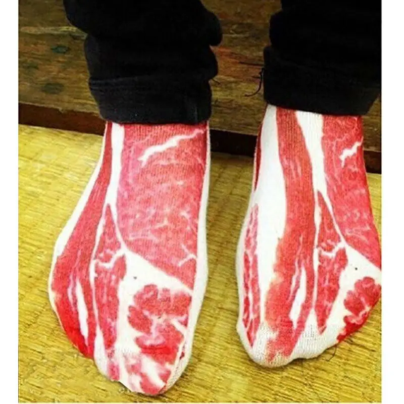 

Retro Cotton Vintage Unisex Women Men 3D Printed Socks Animal Casual Funny Novelty Low Cut Ankle Sock