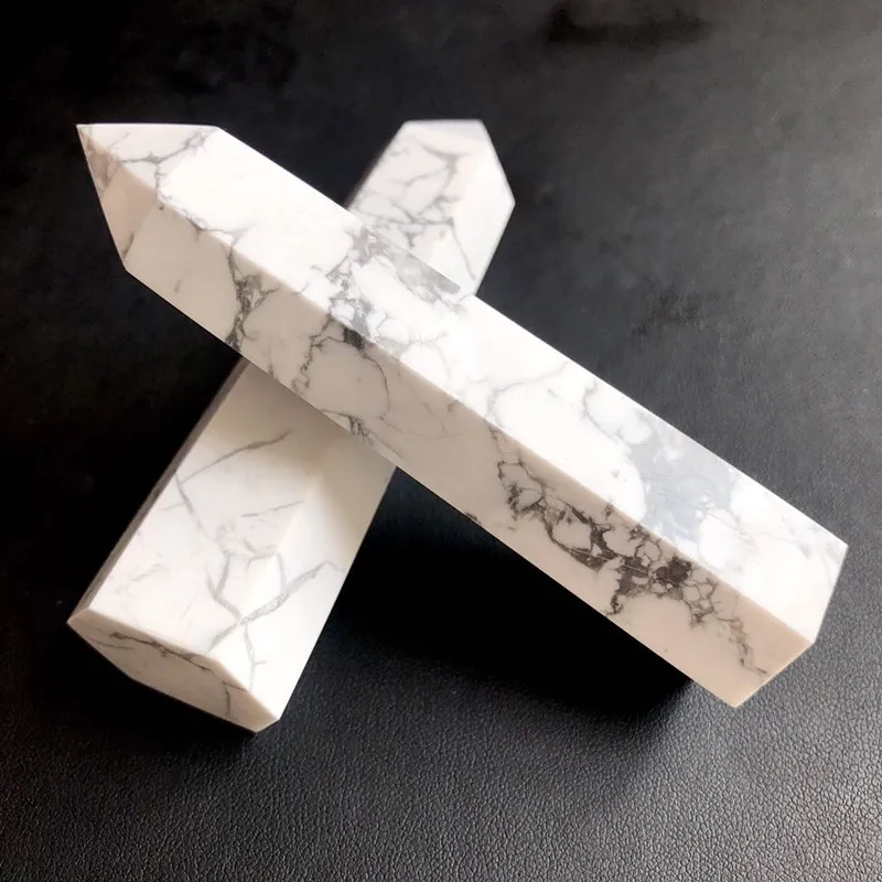White turquoise crystal wand point (4)