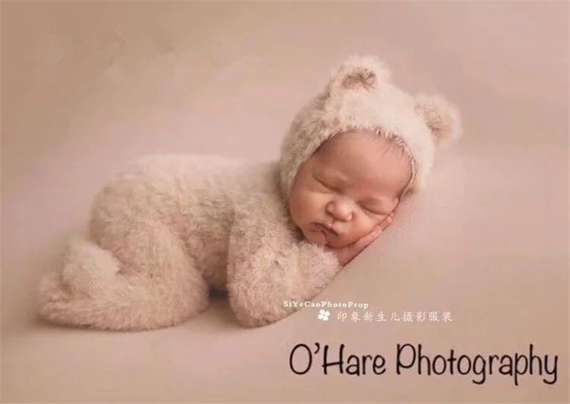 Реквизит для детской фотосъемки мягкий Бархатный комплект для студийной фотосъемки с медведем аксессуары для новорожденных реквизит для фотосъемки Детский костюм