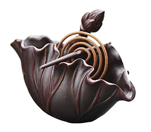 B Incense-n-Wish Retro Lotus Mosquito Coil Holder Incense Holder Aroma Burner Vintage Ceramic Handicrafts Dropshipping Decent Gift - Цвет: B