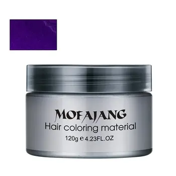 

Fashion Hair Coloring Material Styling One-Time Reflective Hair Wax Disposable Hair Dye Mud Easy To Wash Plants Component