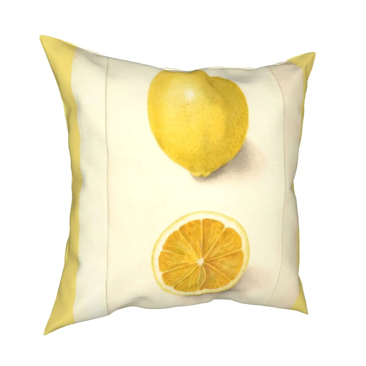 

Vintage Botanical Lemon Pillowcases Sofa Nordic Yellow Lemon Print Modern Cushion Cover Cute Decor Throw Pillow Case 45*45cm