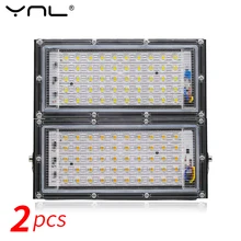 2pcs LED Flood Light 50W AC 220V 240V FloodLight Waterproof IP65 Outdoor Lighting Wall Reflector Lamp Garden Square Spotlight