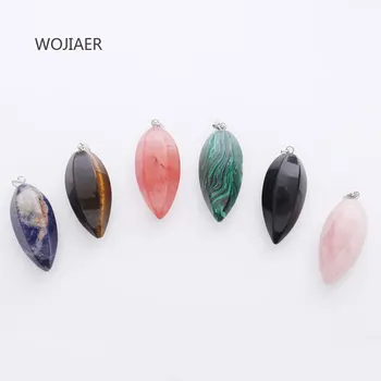 

WOJIAER Pumpkin Shaped Natural Stone Pendants Pink Quartz Pumpkin Necklaces for Women Purple Female Jewelry Gift ZBM146
