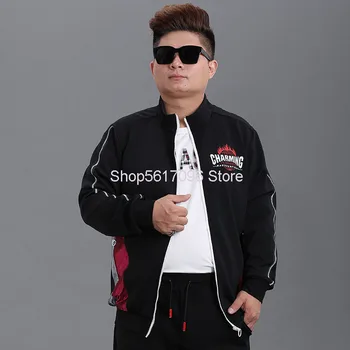 

2020 Season Big Size Men's Wear Li Collar Plus Fat Plus Size Men's Sweater Cardigan Tao