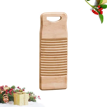 

Solid Bamboo Scrubbing Board Anti-slip Laundry Washboard Cleaning Washing Board for Home Shop - 40cm