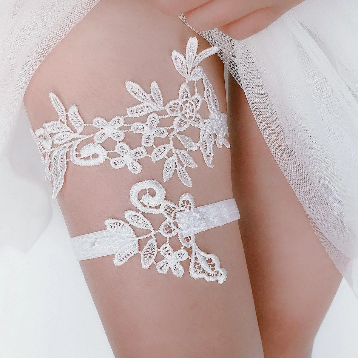 Bridal dress decoration bridal garter belt Wedding Garter Belt Rhinestone Embroidery Flower Beading Sexy Garters for Women Bride Thigh Ring Bridal Leg Garter