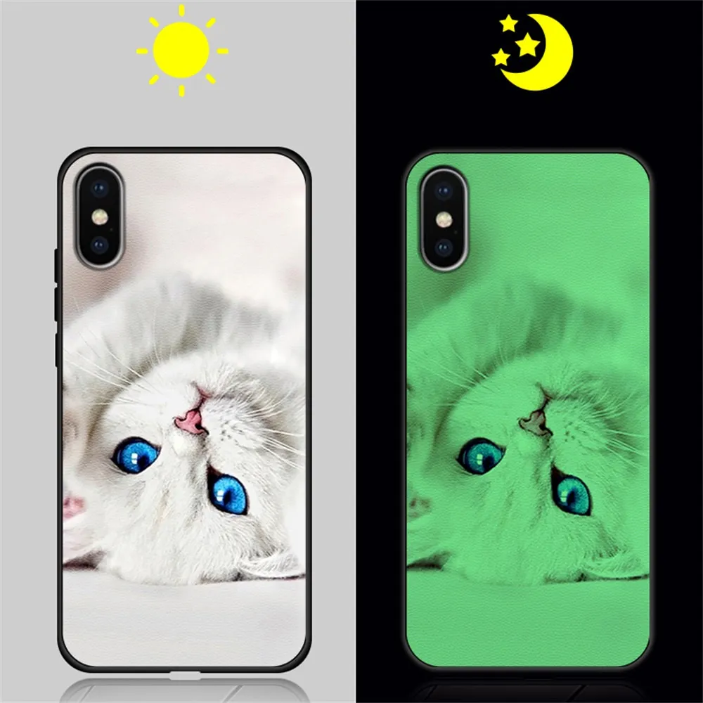 1 Чехол для телефона чехол для iPhone 5 5S SE 6 6S 7 8 Plus, роскошный кожаный светящийся светильник, светящаяся задняя крышка, чехол, защитный бампер - Цвет: 1