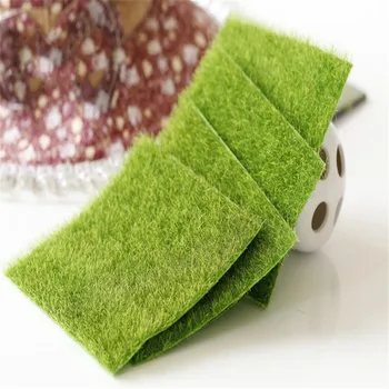 

New Mini Artificial Micro-Landscape Real Touch Green Grass Turf Faux Moss Lawn Fake Ecology Decorative Home Garden Accessories