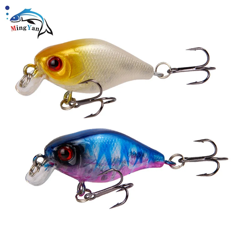 

1pcs Wobbler Crankbait Fishing Lure 3D Eyes 4cm/4.6g Topwater Artificial Plastic Hard Bait Japan Crankbait Carp Fishing Bait