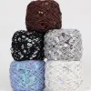 Пряжа с Ппайетками 50G Acrylic Hand Knitiing Yarn Cotton Wool Crochet Yarn 3mm+6mm Sequins Thread for DIY Grament 4