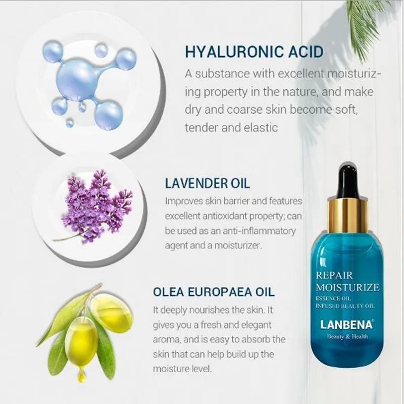 LANBENA Repair Face Serum Hyaluronic Acid Serum For Skin Repair Nourishing Moisturizing Firming Anti Aging Anti 5