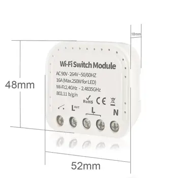 

20PCS Wifi Smart Light Switch Diy Breaker Automation Module Smart Life/Tuya APP Remote Control,Works with Alexa Google Home