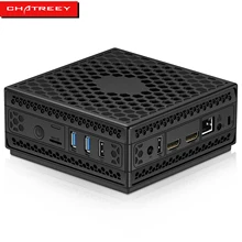 Chatreey AC1-Z Fanless Mini PC Intel Celeron Quad core J4125 Dual HDMI Desktop Computer windows 10 linux HTPC supper slient