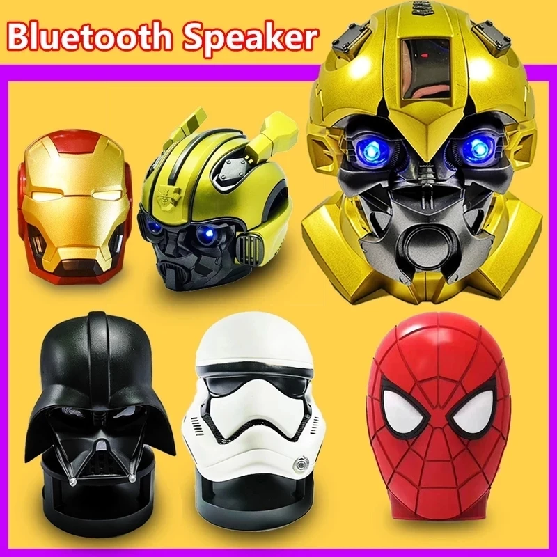 Купить Портативная беспроводная Bluetooth-колонка Модель Iron Man 360 стерео сабвуфер Hi-Fi-звук | Портативные колонки (1005002439792968)
