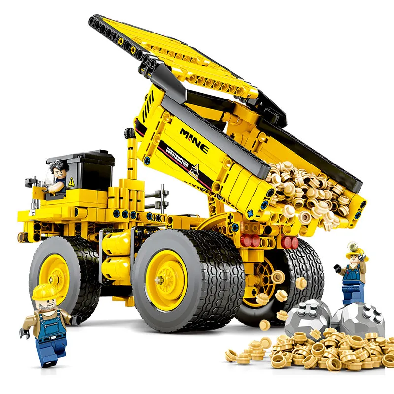 807Pcs Mine Truck City Engineering Vehicle Building Blocks Sets Model LegoINGLs Technic DIY Bricks Educational Toys for Children