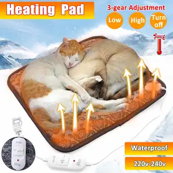 

20W Pet Electric Heater Mat Heating Pad Cat Dog Bed Body Winter Warmer Carpet Pet Electric Blanket Heated Seat for Cats Dogs