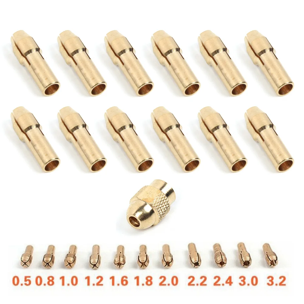 Латунь цанговый патрон 0,5/0,8/1,0/1/+ 2/1.6.2mm+ M8* 0,75 вращающихся инструментов поставки