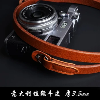 

Plant tanned leather Width 15mm Micro-single Digital Camera Leather Shoulder with Strap Rope Retro Simple Fuji Sony
