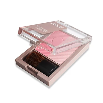 

2 Colors Natural Face Blusher Powder Palette Makeup Cheek Powder Blusher Brush Palette Cosmetic M2