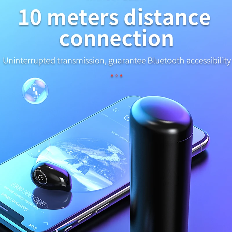V21 мини беспроводные Bluetooth наушники V5.0 стерео наушники-вкладыши с микрофоном спортивные наушники для бега наушники с зарядным устройством