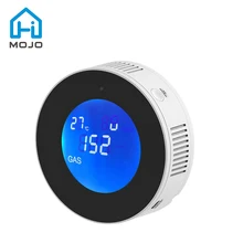 

HIMOJO Tuya Wifi Smart Natural Gas Alarm Sensor With temperature function Flammable Gas Leak Detector LCD Display Smart Life App