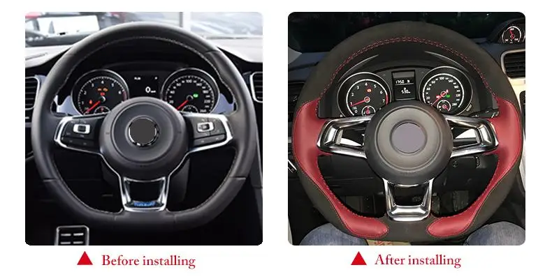 for Volkswagen Golf R MK7 steering wheel Covers