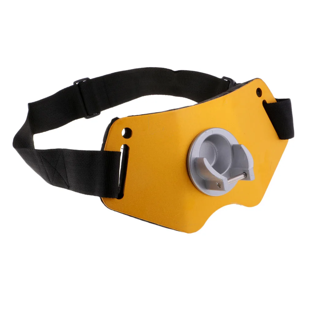 Aluminium Alloy Fishing Gimbal Fighting Waist Belt with EVA Padded, Fishing Rod Pole Holder for Big Fishes