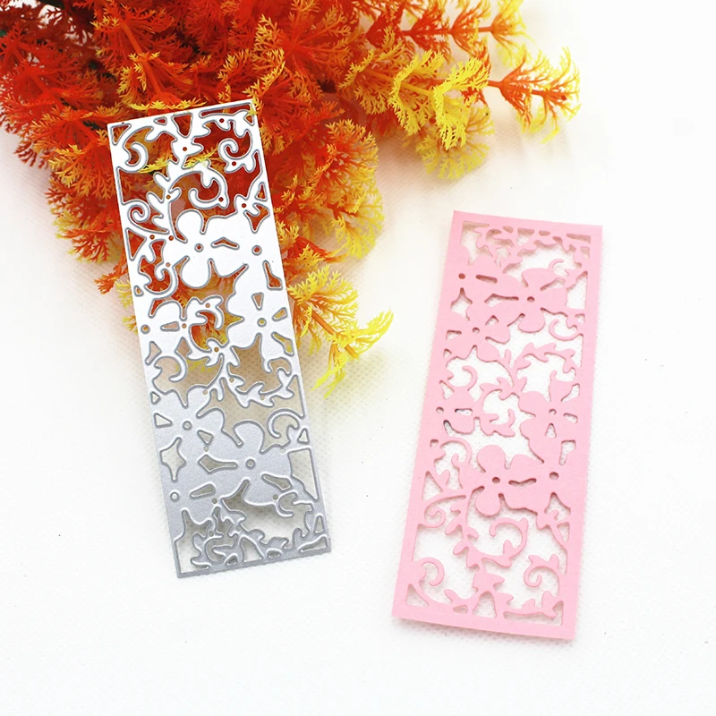 

Metal Cutting Dies For Scrapbooking Flower Hollow Edge Craft Embossing Frame Stencil Floral Border Decor Template Tool Mould