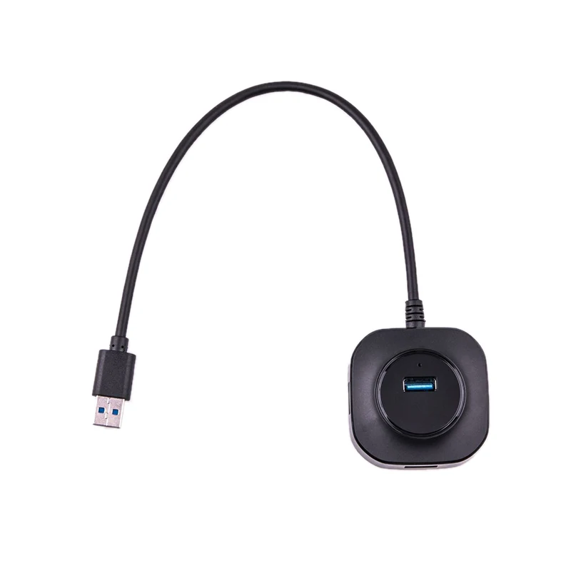 4-port USB 3.0/2.0 Hub Adapter, Splitter For Win XP/2000/7/Vista Support Hot-swap With Frosted Appearance