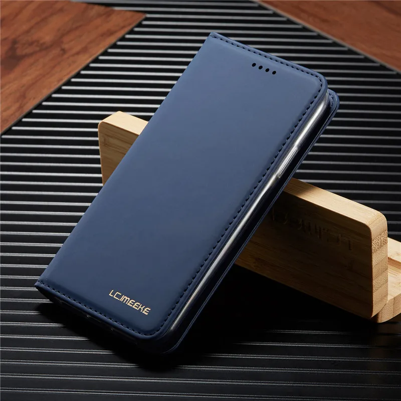 Blue Кожаный чехол-книжка для iPhone 11 Pro Max, кошелек с магнитной картой, чехол для iPhone 6, 6 S, 7, 8 Plus, X, XR, XS Max, чехол для телефона, Coque, Hoesje - Цвет: Blue