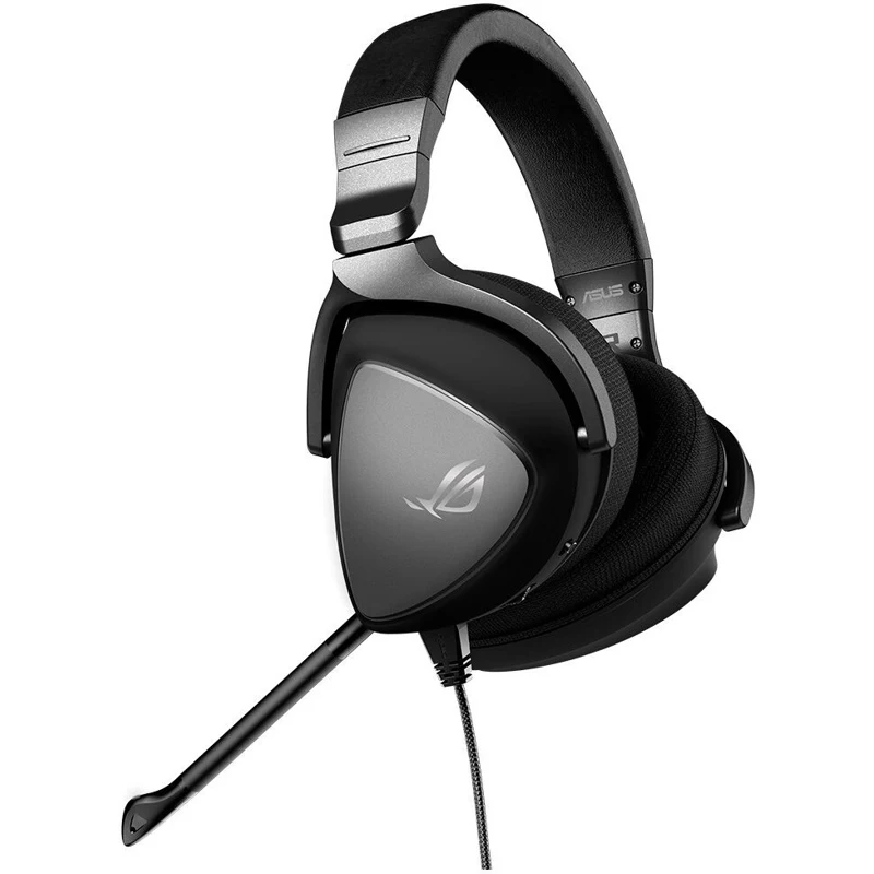 Гарнитура ASUS ROG Delta Core проводная, стерео, 20- 40000 Гц, 32 Ом, 100- 10000 Гц,-40 дБ, 2х jack 3.5 мм, черный/серый