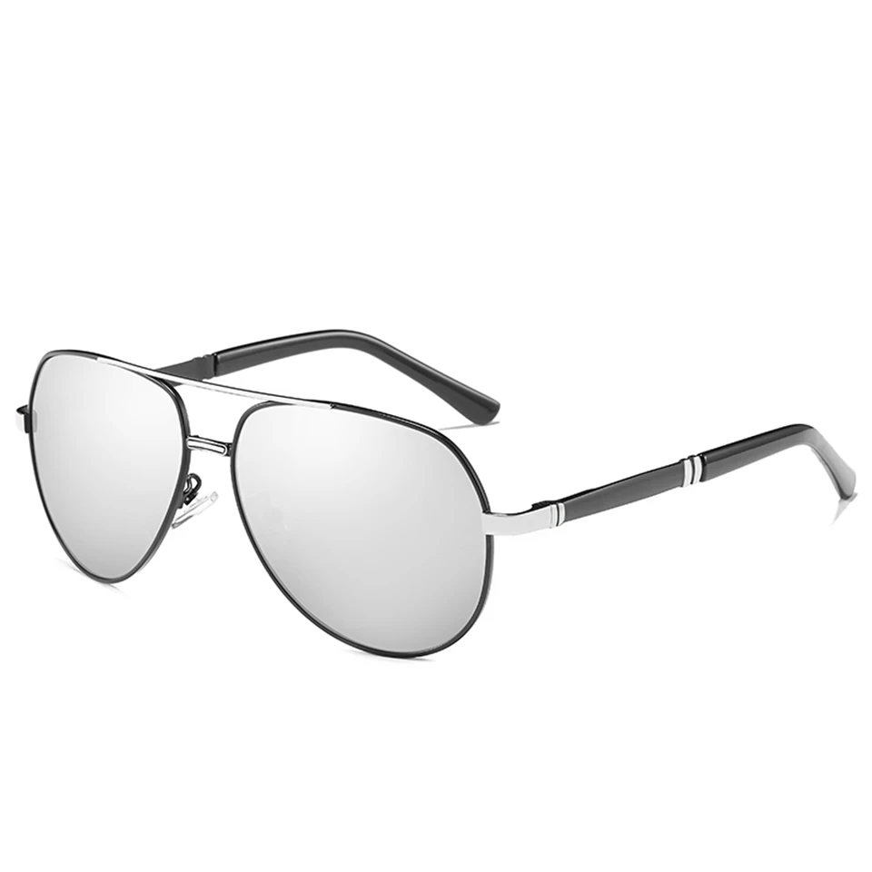 black silver ELITERA, высокое качество, пилот, солнцезащитные очки, мужские, поляризационные, UV400, солнцезащитные очки, аксессуары, очки для вождения - Цвет линз: black silver