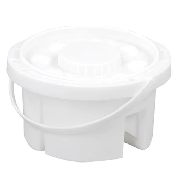 

Portable Painting Brush Washing Bucket with Brush Holder Color Palette 2 In 1 Watercolor Pen Brush Wash Pen Bucket Drawing Brush