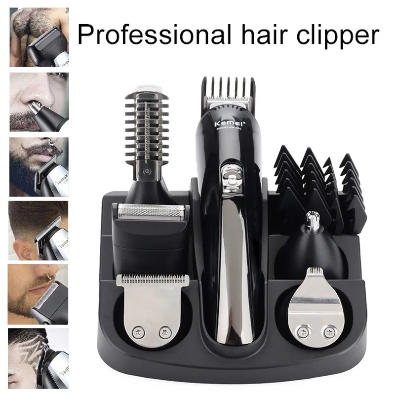 

Hair Clipper Hair Trimmer Shaver Fashion Portable Black for Shaving Trimmers Health Beauty Painless Clippers Kemei