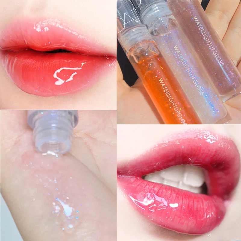 

Wet Crystal Jelly Lip Gloss Shiny Clear Mineral Oil Moisturizer Lip Tint Beauty Makeup Liquid Lipsticks Women Korean Cosmetics