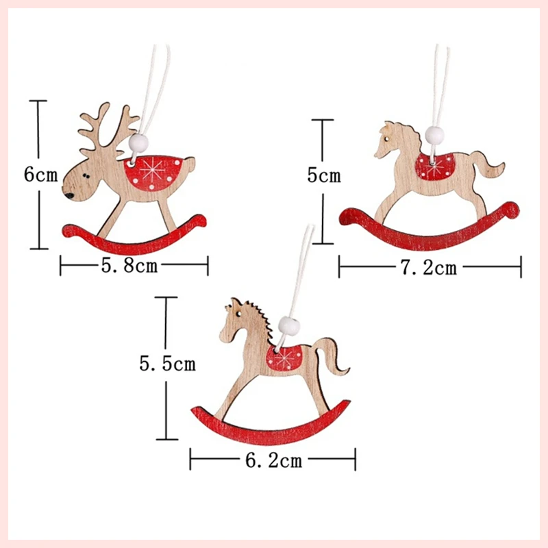 Деревянная Расписная маленькая машинка, рождественская подвеска, креативная Рождественская елка, висячие украшения, окно, дисплей, рождественские вечерние украшения, Детская Подарочная игрушка