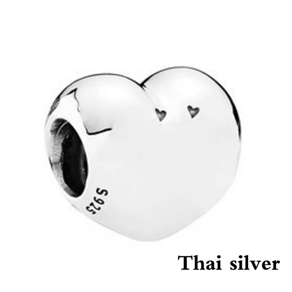 NEW Thai Silver Retro Leaves Frog Prince Puppy Love Mother's Day Beaded Charm Limited Edition Collection Factory Wholesale - Цвет: 7